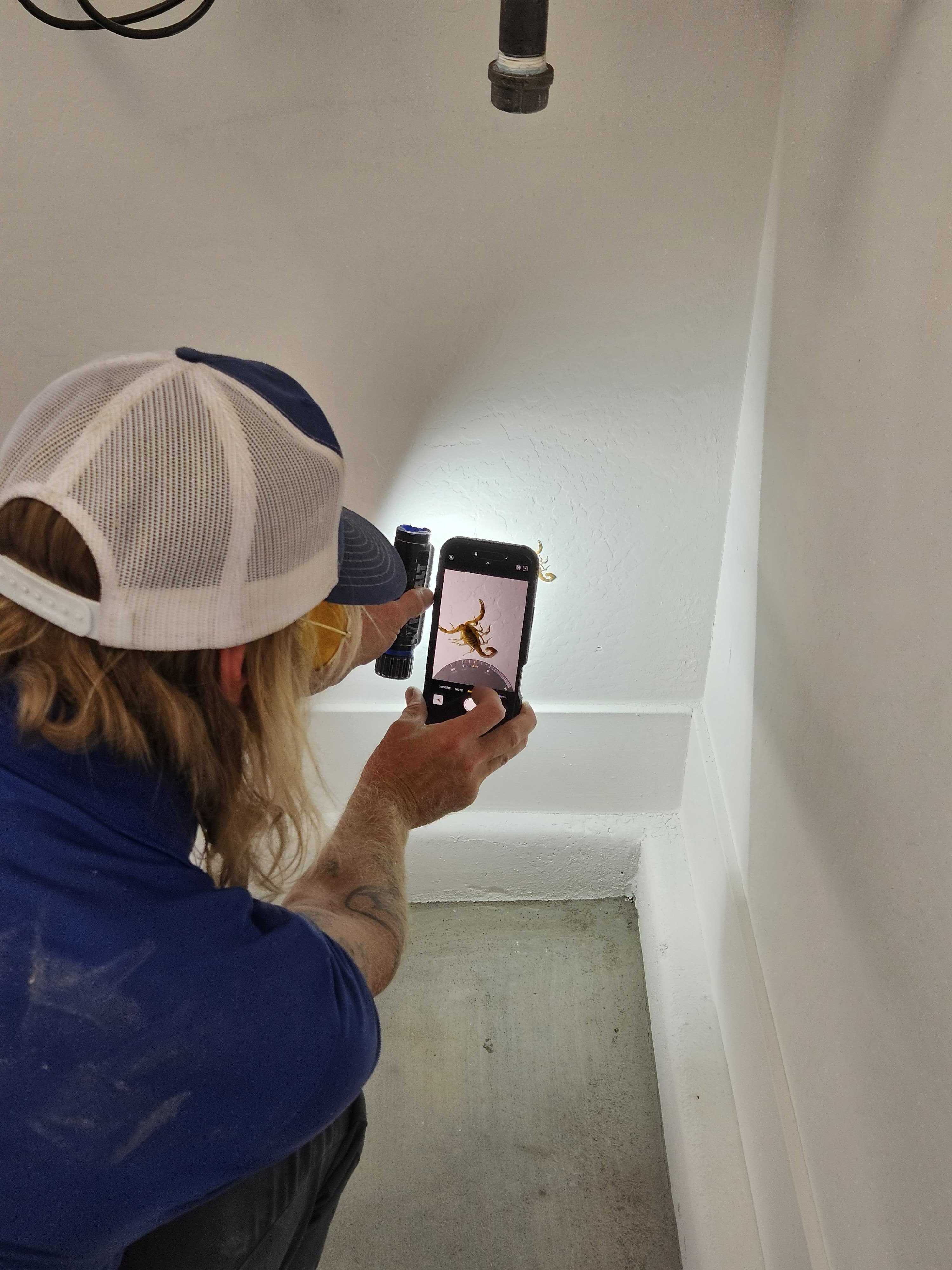 Thermal imaging camera in use during a specialty inspection